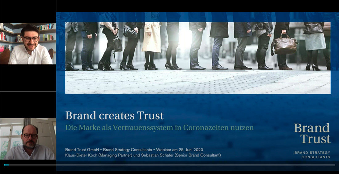Aufzeichnung Webinar "Brand creates Trust"