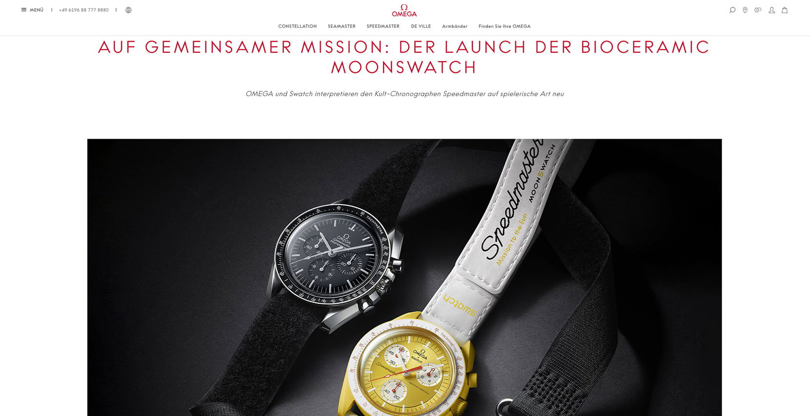 Markenkooperation: Omega X Swatch