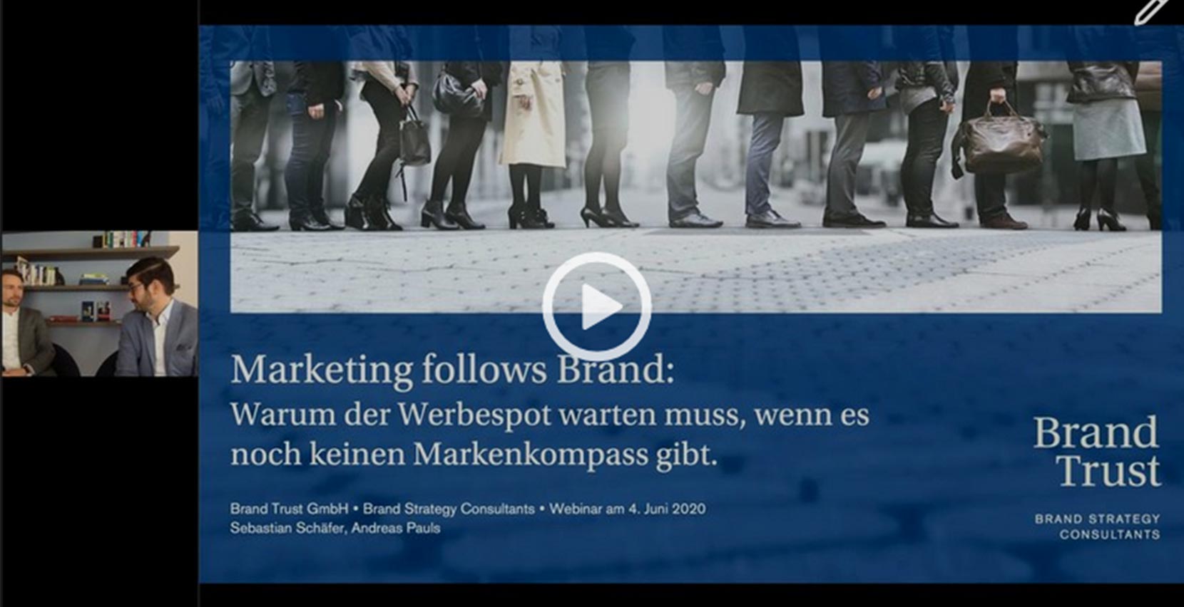 Webinar Marketing follows Brand