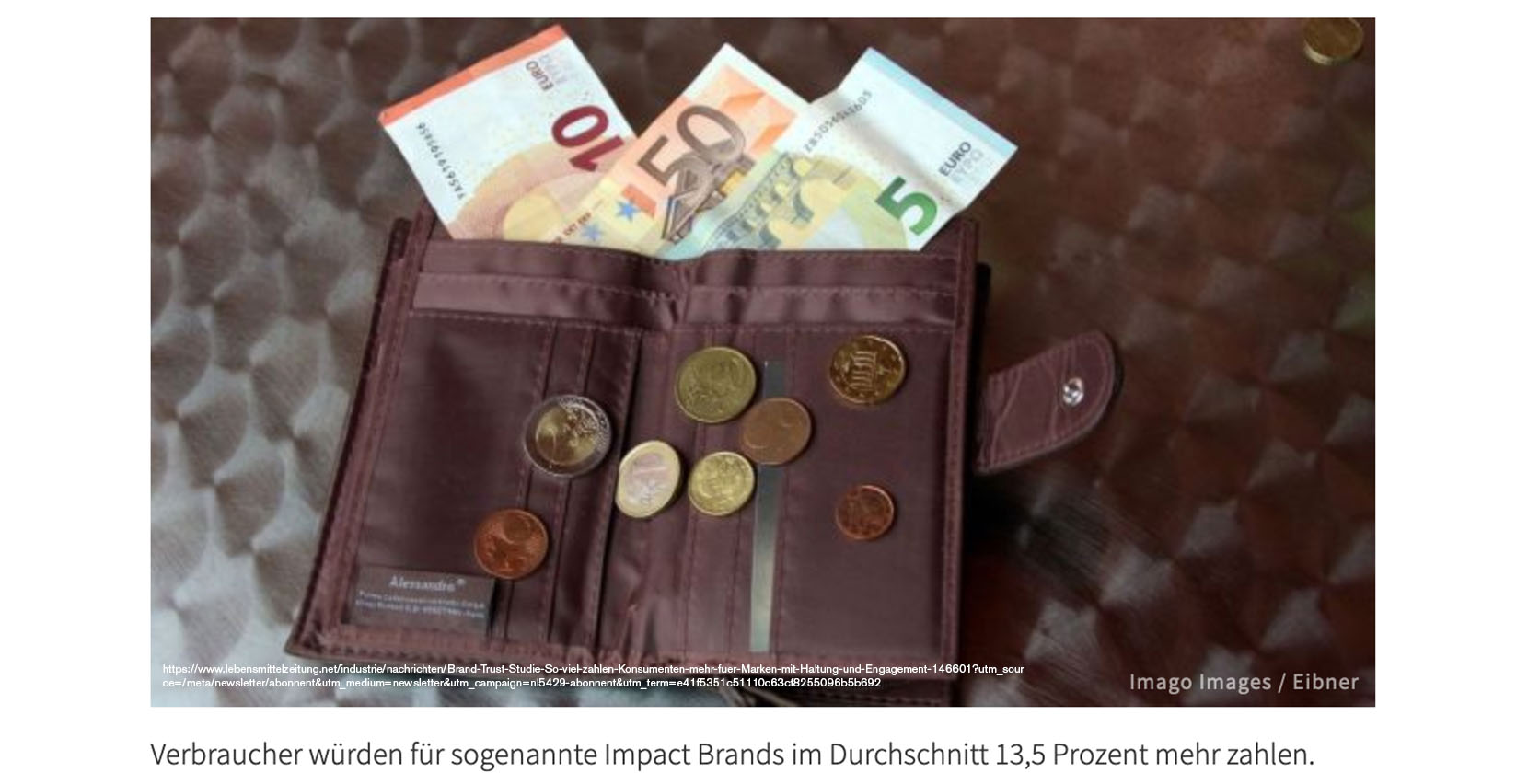 Artikel Lebensmittel Zeitung